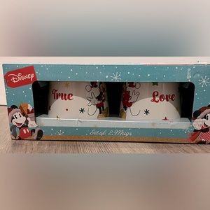 Disney Mickey and Minnie Mouse “True Love” Set of 2 Mugs- NWT